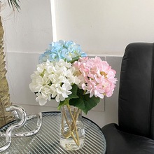 绣球花风韩式手感绣球花真花束餐桌花摆件装饰家居拍摄道具