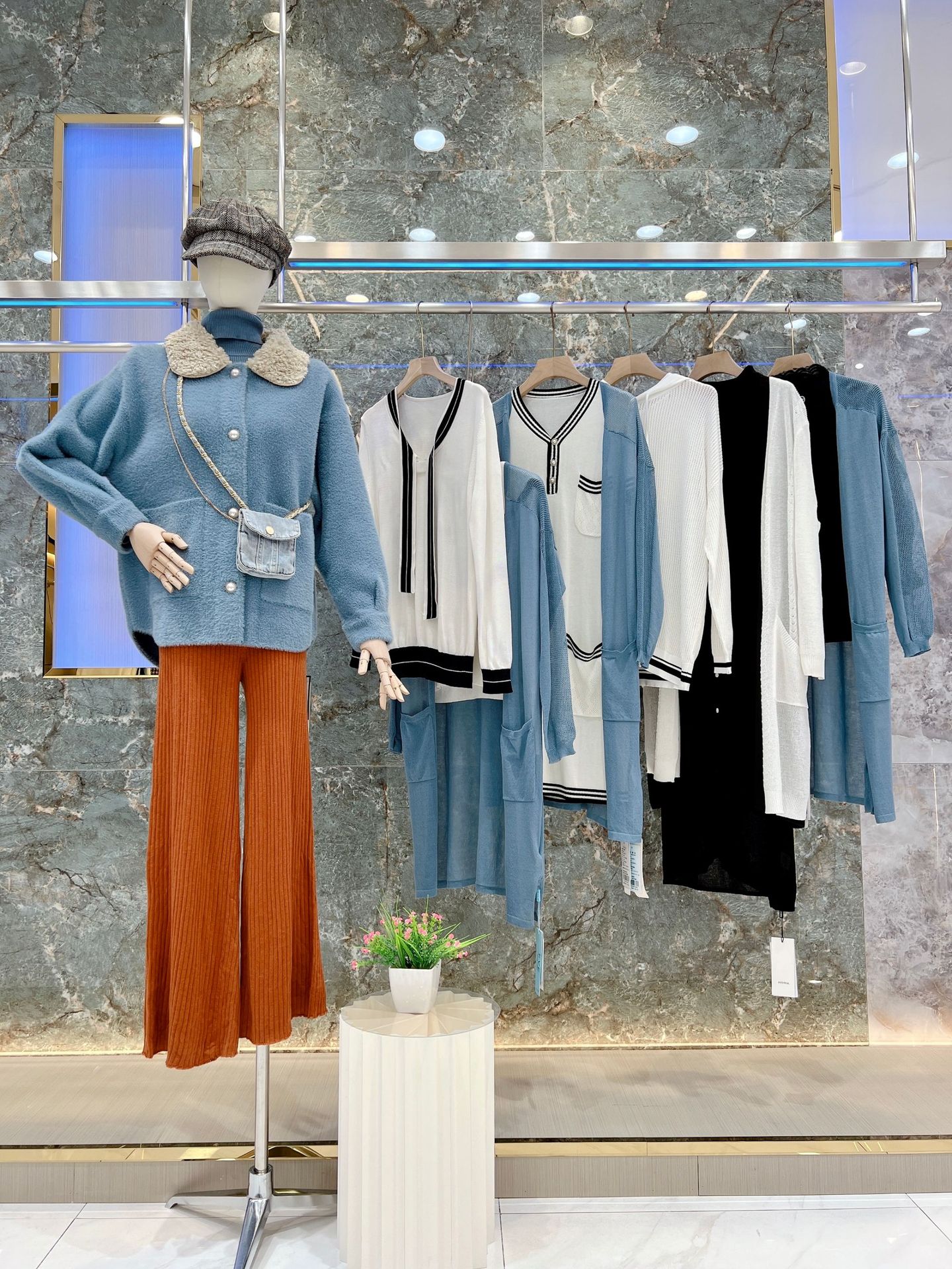 北京品牌eve依文毛衣撤柜品牌女装折扣批发库存尾货一手直播货源