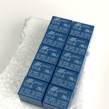 原装继电器 srd-12vdc-sl-c 12v t73 5脚 250v 10a-阿里巴巴