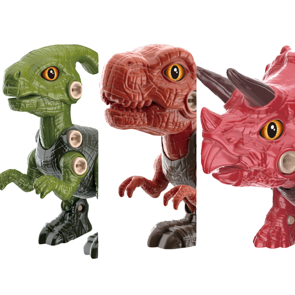 拆装恐龙儿童礼盒男孩电钻拧螺丝拼组霸王龙侏罗纪模型益智玩具物