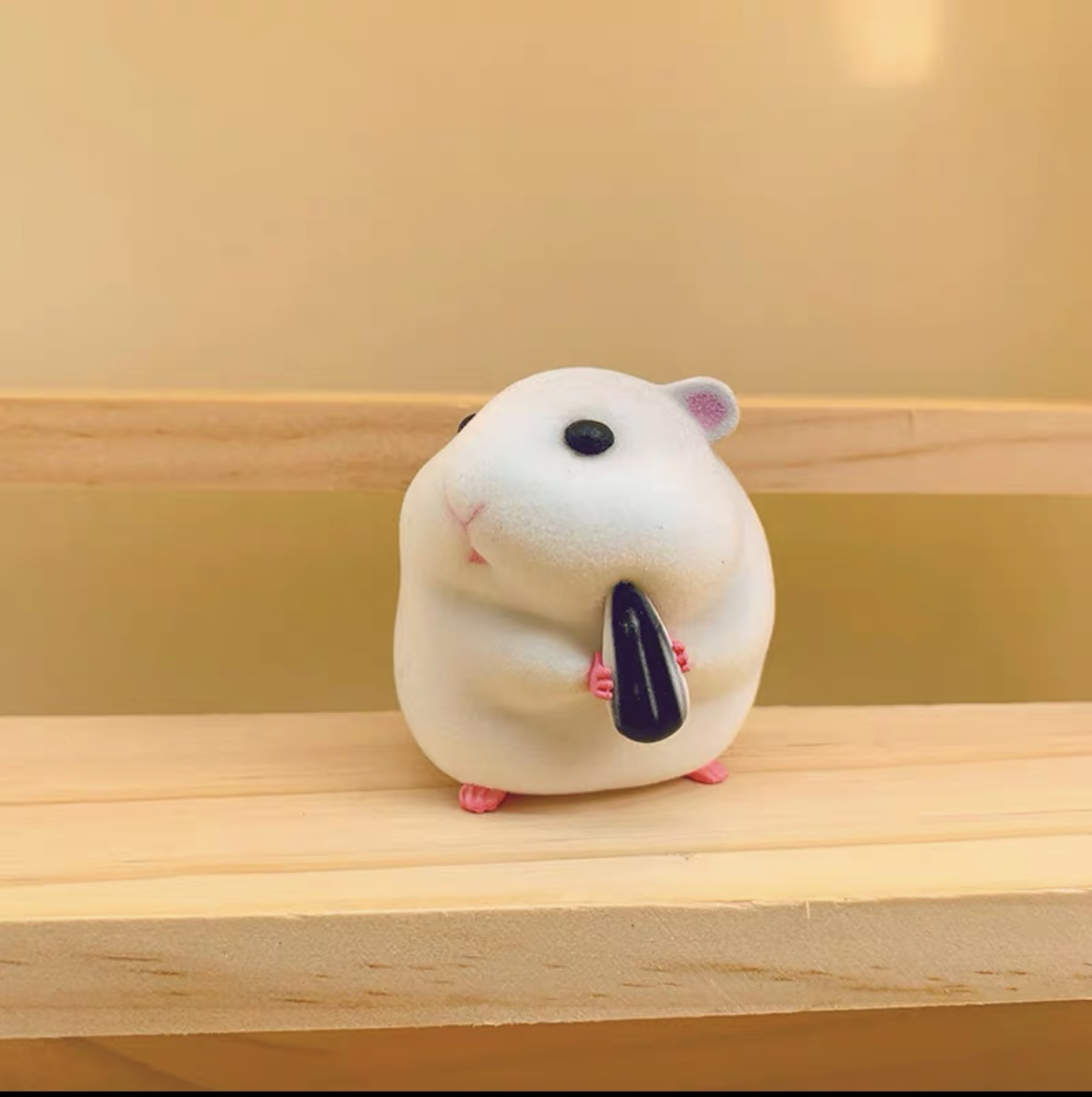 Foodie Hamster Car Decoration Window Car Accessories Cute Rat Doll Flocking Blind Box Hand-Made Girls' Gifts