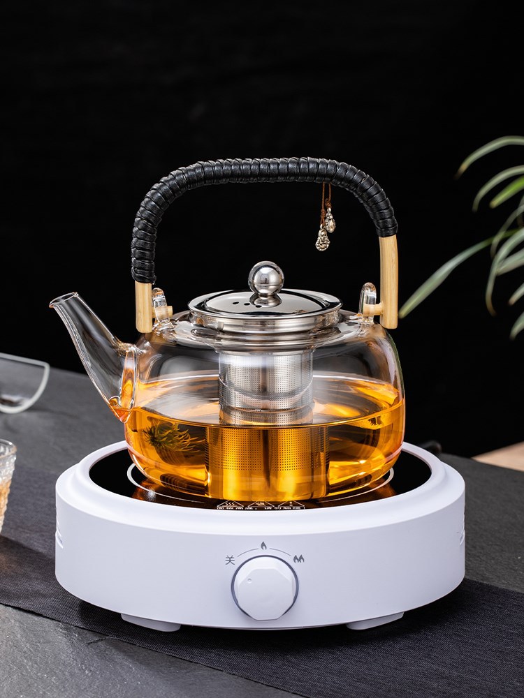 煮茶器茶具提梁壶泡茶壶耐高温玻璃茶壶煮茶电陶炉烧水壶家用