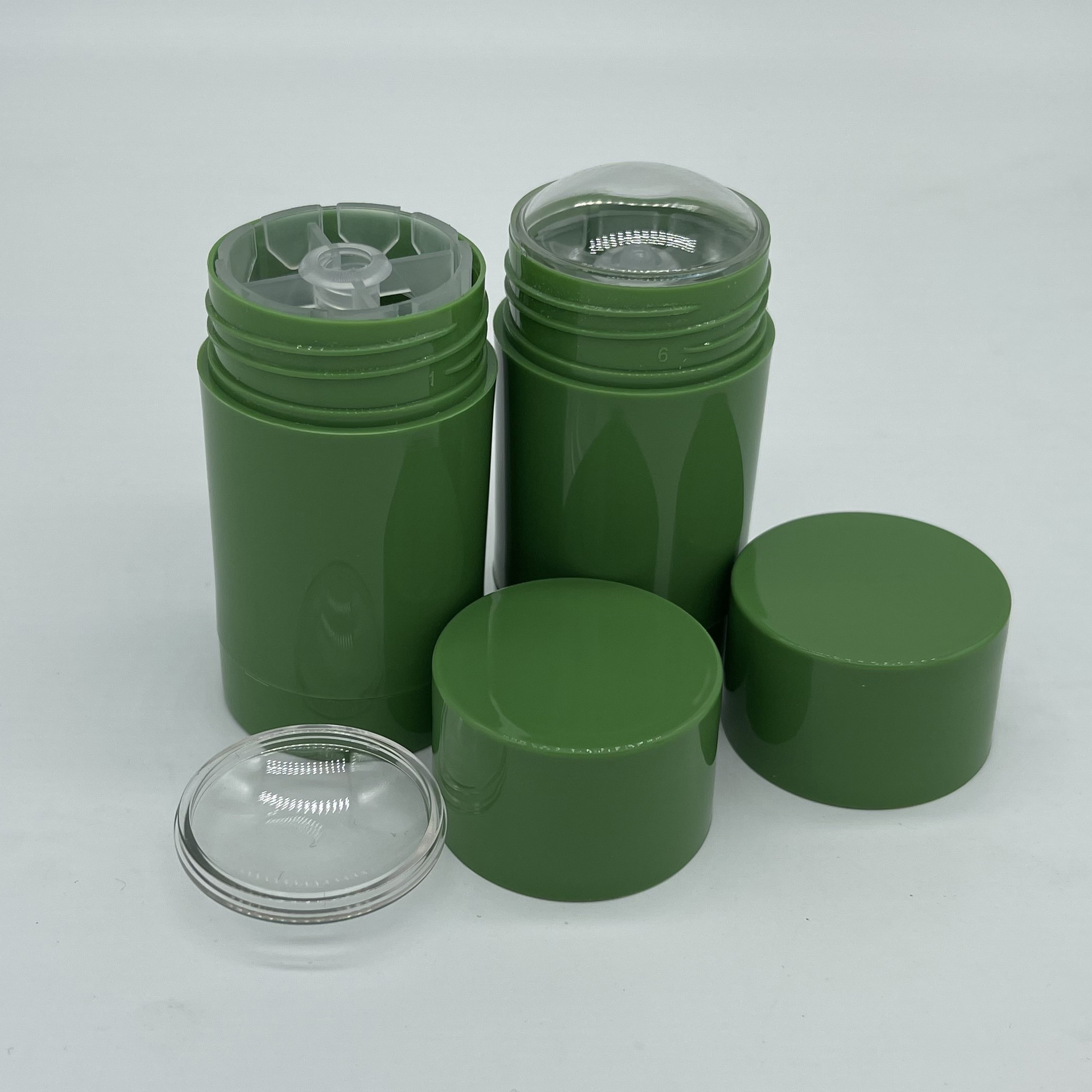 现货固体面膜棒泥膜棒包材旋转固体止汗香膏瓶清洁棒绿膜棒包材