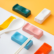 创意陶瓷筷子架酒店餐厅公筷勺子托枕型筷架筷托网红餐具一件代发