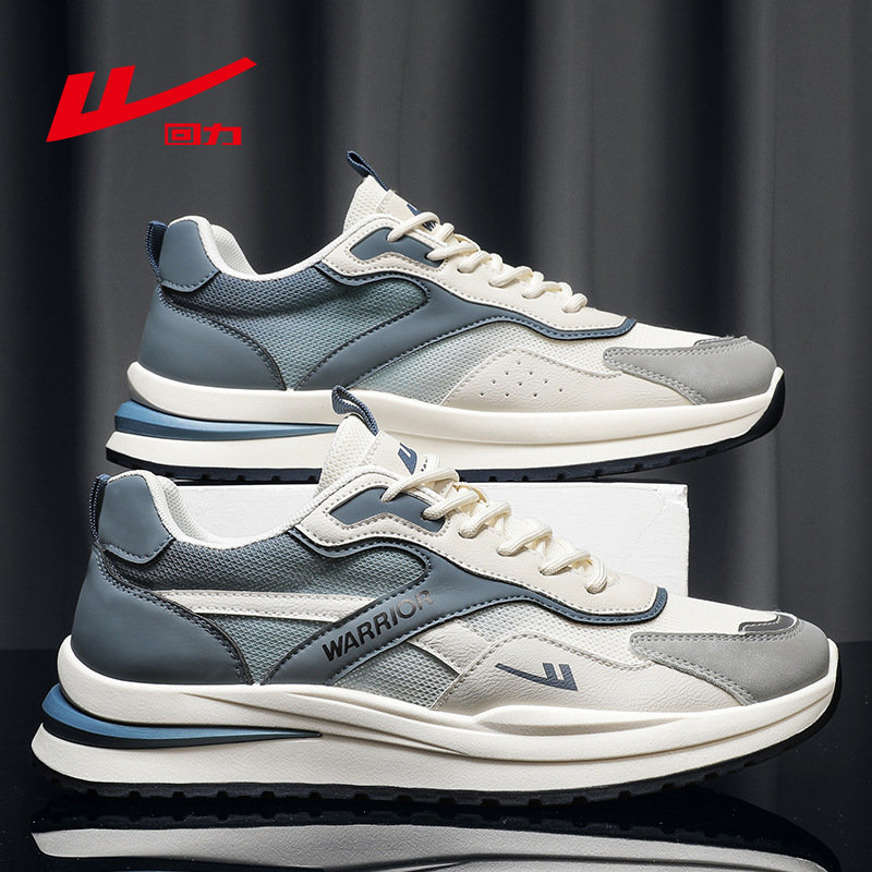 回力男鞋2022秋季新款网面运动鞋男士潮流跑步鞋休闲透气阿甘鞋男