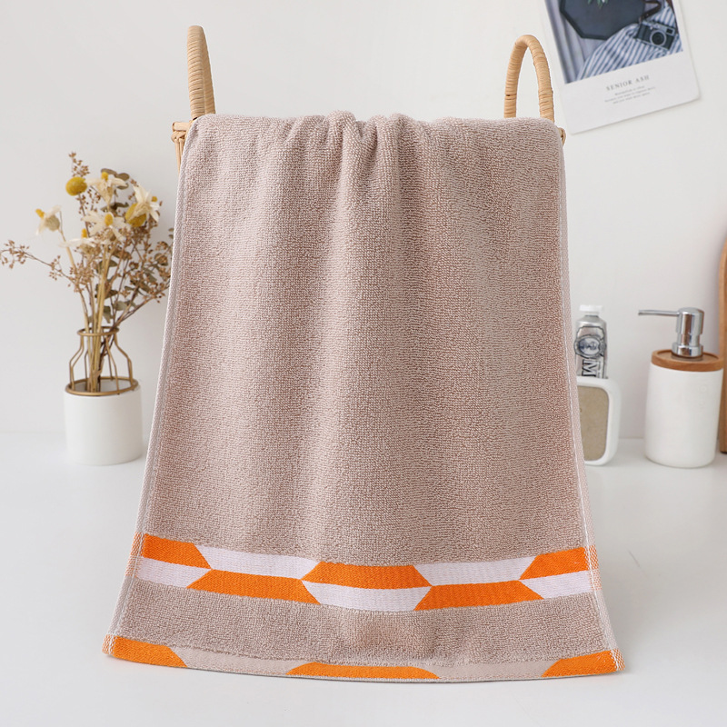 Towel Household Cotton Thickened Absorbent Face Towel Adult Thickened Soft Gift Dark Color Wholesale Towels