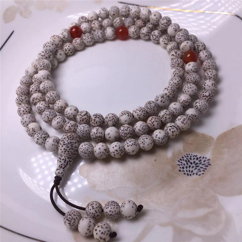 批发星月菩提手串108颗正月菩提子圆珠佛珠原籽手链女文玩配饰男