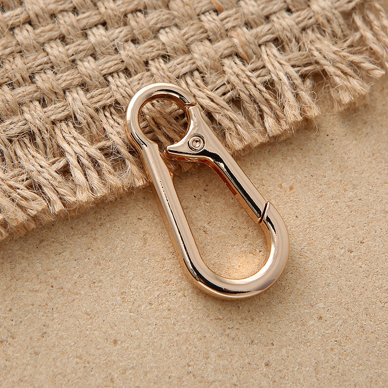 锌合金葫芦登山扣 户外八字扣简约汽车广告钥匙扣配件银色链接扣