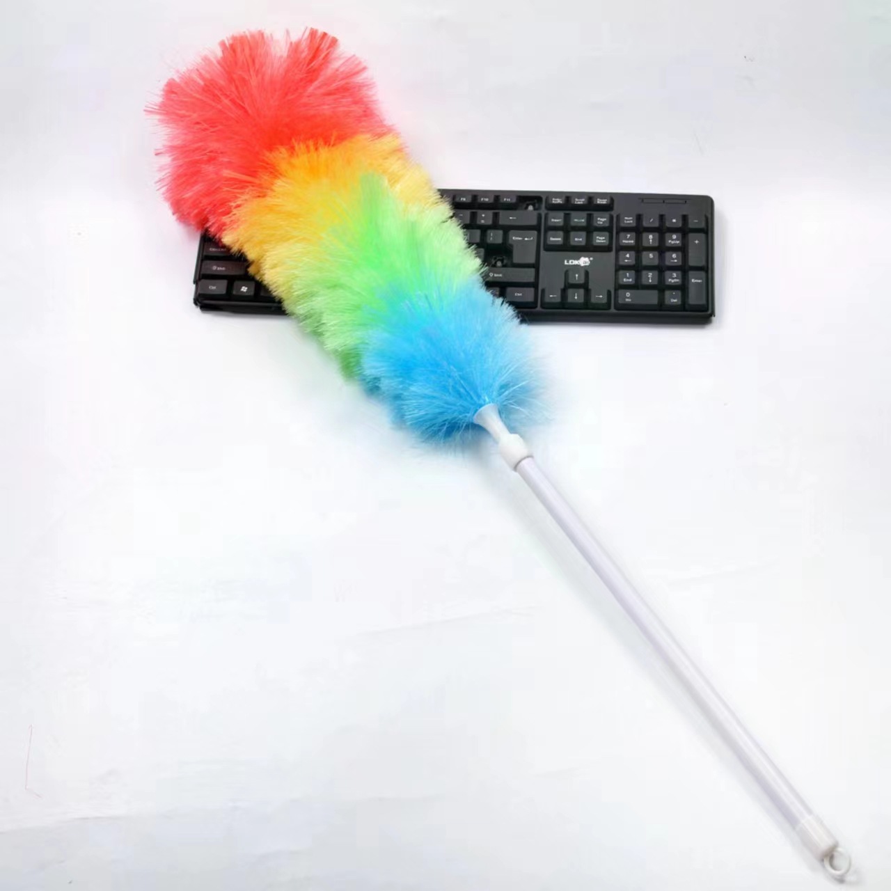 Factory New Retractable Plastic Feather Duster Electrostatic Duster Wholesale Dust Sweeping Desktop Brush Cleaning Dust Remove Brush