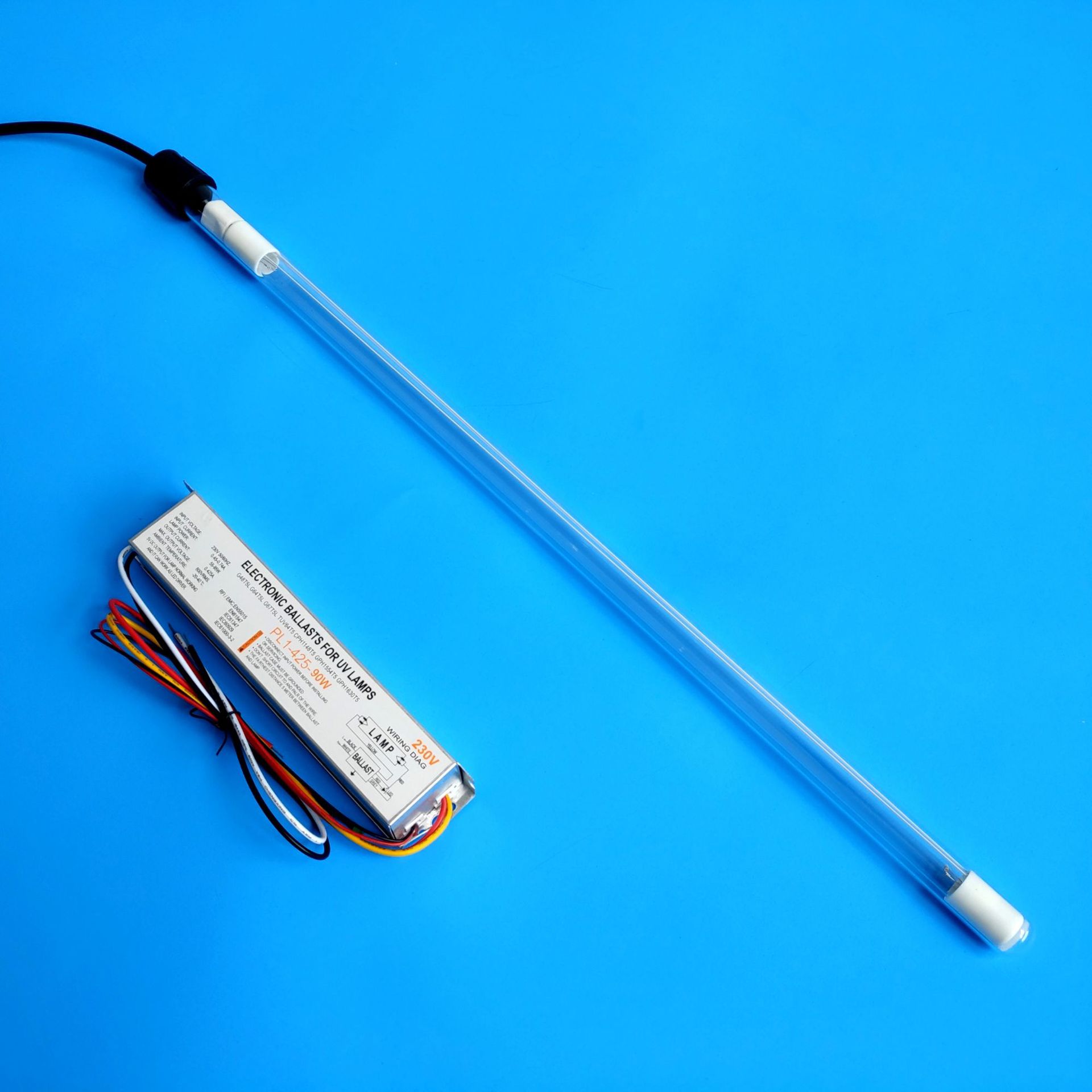 佑威水处理紫外线灯管 防水uv光氧灯 鱼池养殖浸没式紫外线杀菌灯