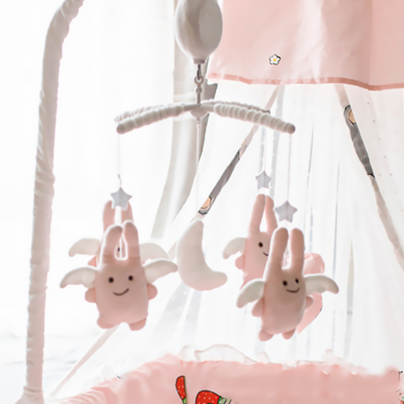 One Piece Dropshipping Baby Sleeping Toys Newborn 35 Qu Fabric Rotating Electric with Bracket Hanging Bell Baby Bed Bell