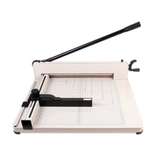 858a3厚层切纸刀切40MM手动桌面裁纸机中性英文重型切纸机
