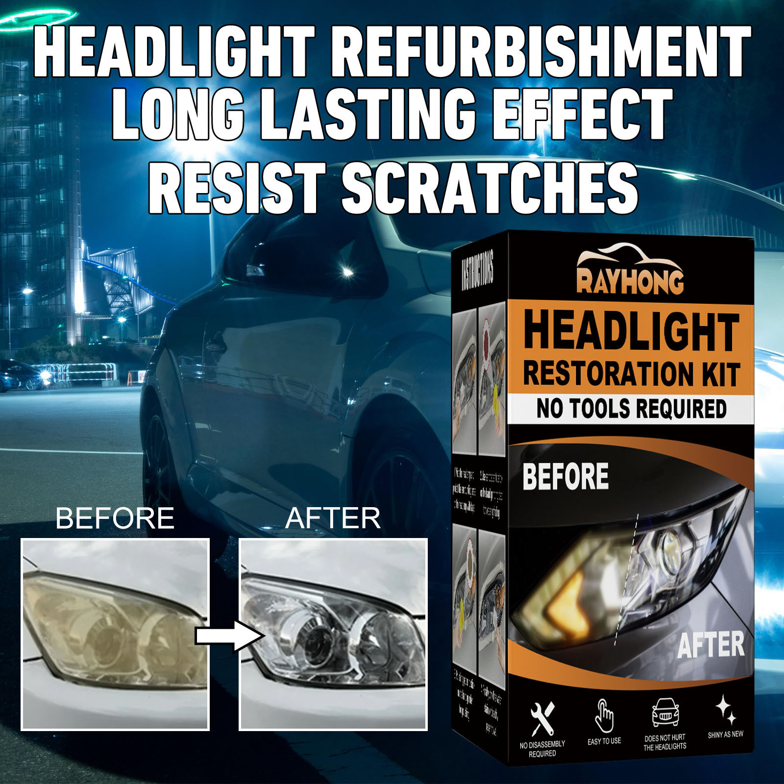 Car Ceramic Headlight Repair Kit