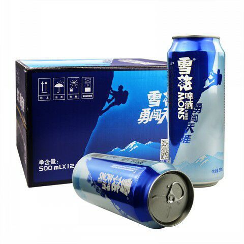 雪花啤酒勇闯天涯大罐装500mlx12/24听新日期包邮