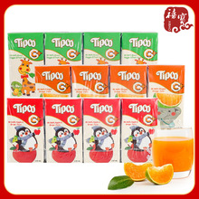 泰国泰宝tipco果汁110ml*4个盒装饮品果蔬汁青橙苹果葡萄味饮料