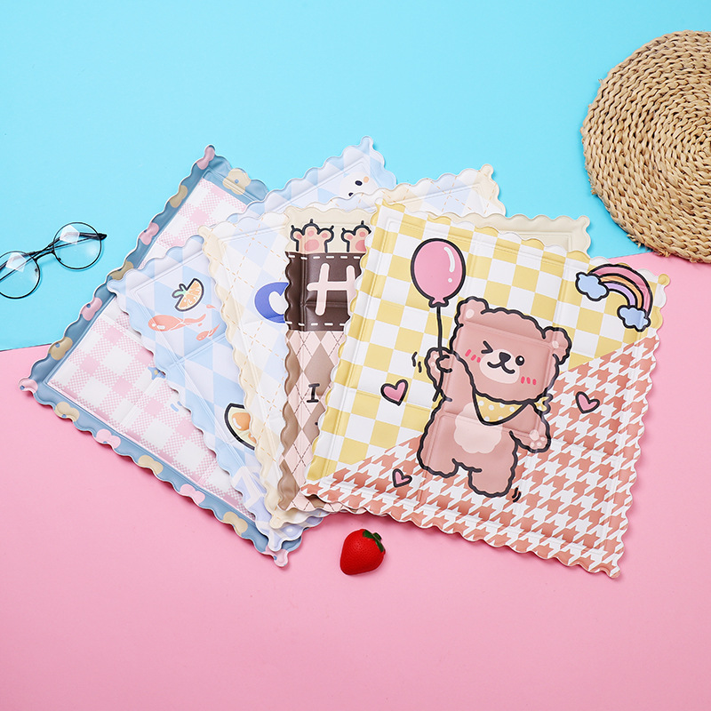 new ice pad summer student cartoon ice crystal ice seat cushions pvc car home gel ice pad ice pad car cushion