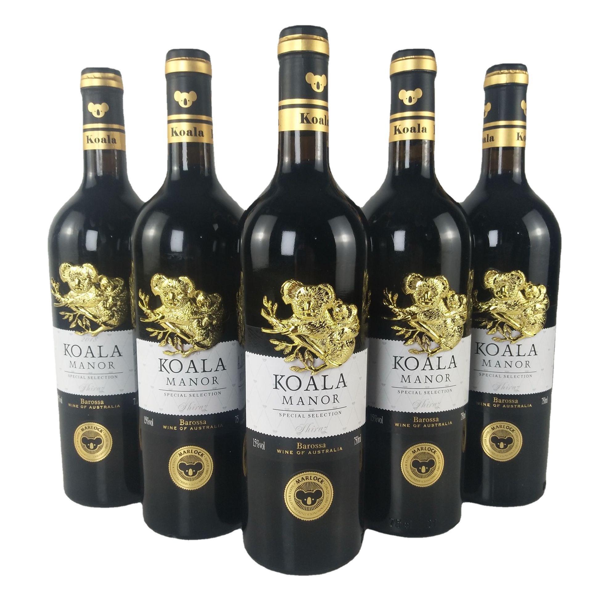 澳大利亚进口红酒 15度金属标澳洲巴罗萨西拉干红葡萄酒 考拉红酒