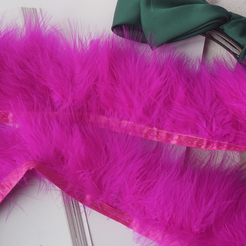 彩色血管绒羽毛布边布条绒毛布带服装辅料diy汽车防滑垫装饰材料