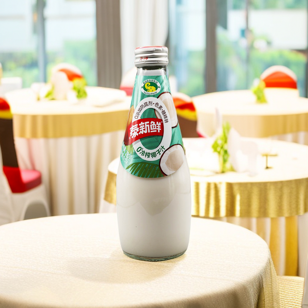 泰新鲜280克玻璃瓶装猕猴桃果汁芒果汁血橙汁百香果汁 休闲甜饮品