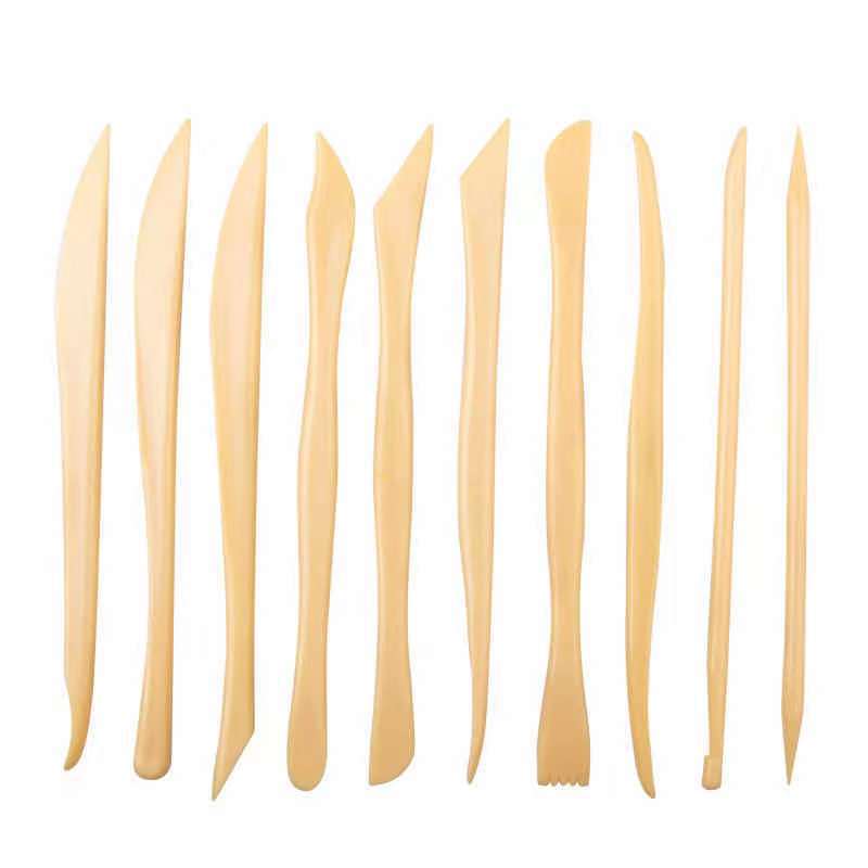 Clay Tools Plastic/Plastic 10 Pieces Set Clay Pottery Graver Prints Art Supplies Clay Sculpture Tool