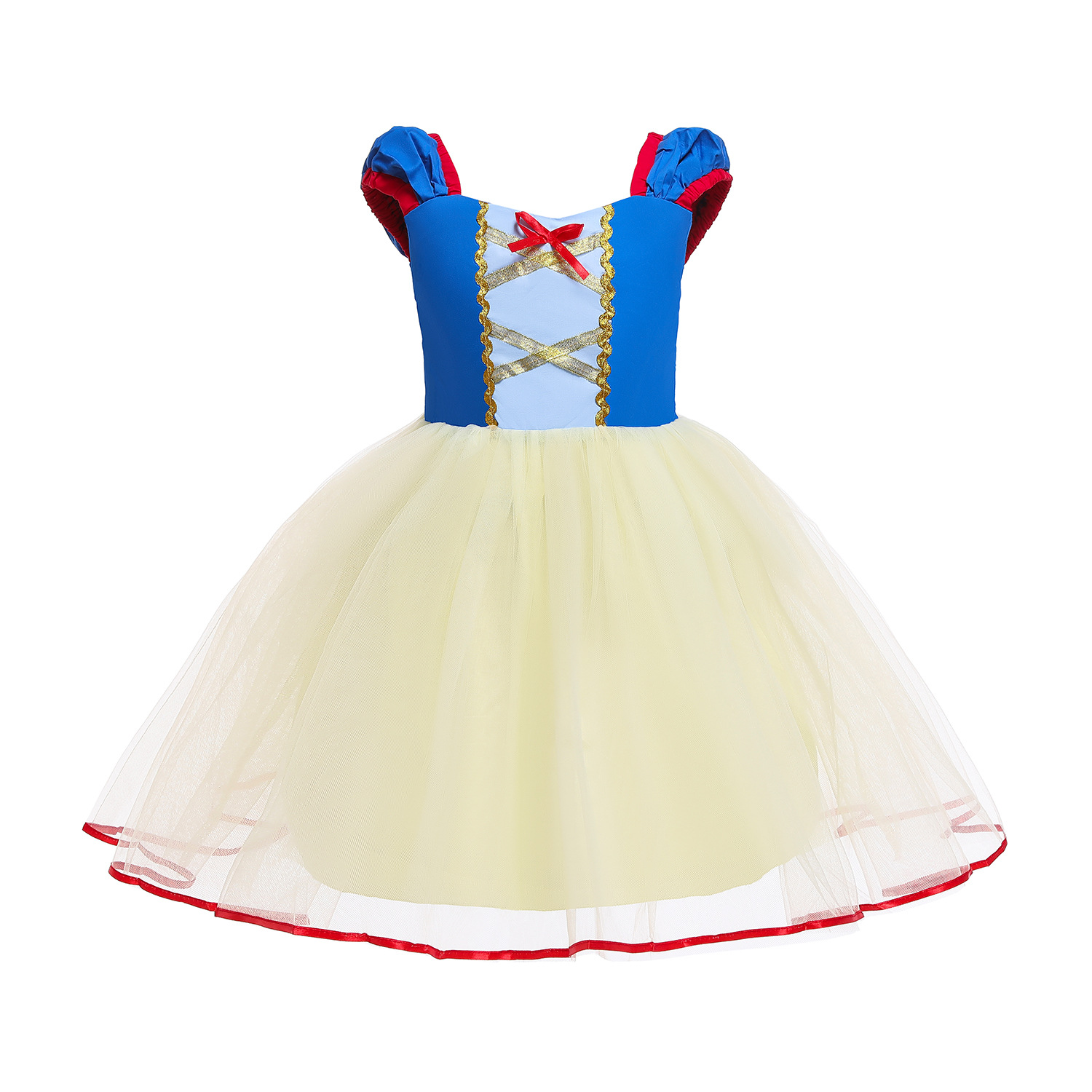 2021万圣节儿童外贸童裙女童白雪公主连衣裙夏纯棉宝宝公主裙