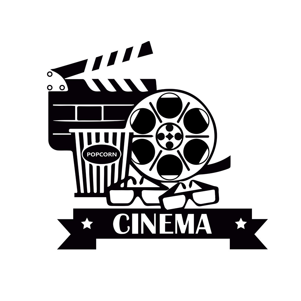 cm1130电影院cinema精雕墙贴 外贸精雕墙贴来图定制