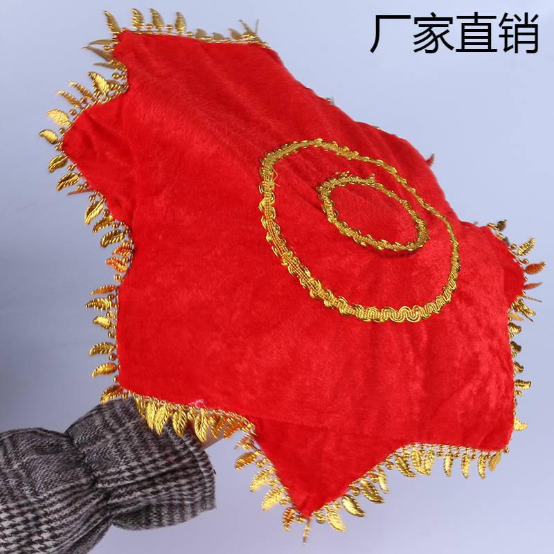 专业二人转手绢舞蹈八角巾东北秧歌广场舞红手帕成人儿童跳舞道具