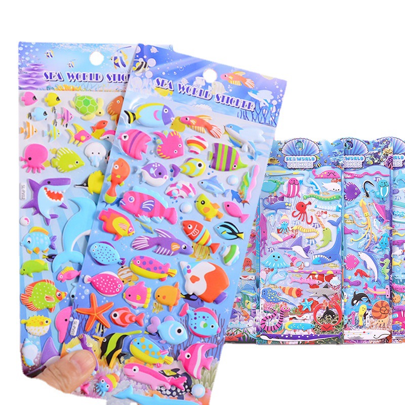 Children Reward Butterfly Ocean Car Animal Princess Reward Stickers Painting Stickers Spot Dressing up Stickers Cartoon Stickers