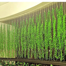 仿真柳条挂壁绿植物塑料叶子商场吊顶藤条简约遮挡垂吊装饰花艺