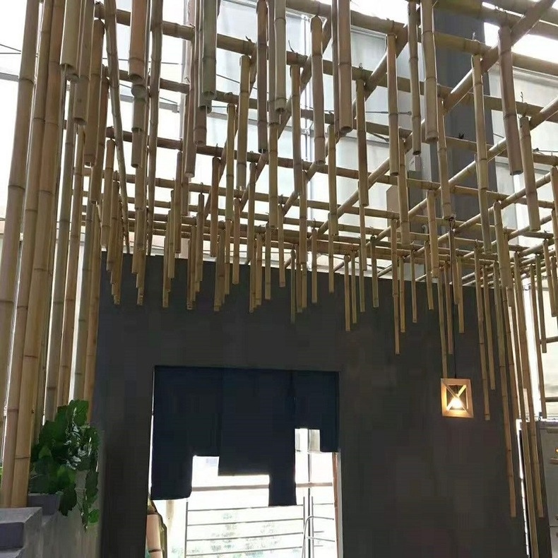 装饰装修竹竿防腐竹子吊顶隔段围挡栅栏跳舞旗杆竹子菜园搭架毛竹