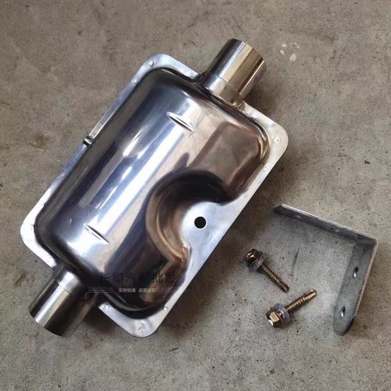 柴暖不锈钢废气管消音器驻车加热器排烟管消声器柴油暖风机排气管