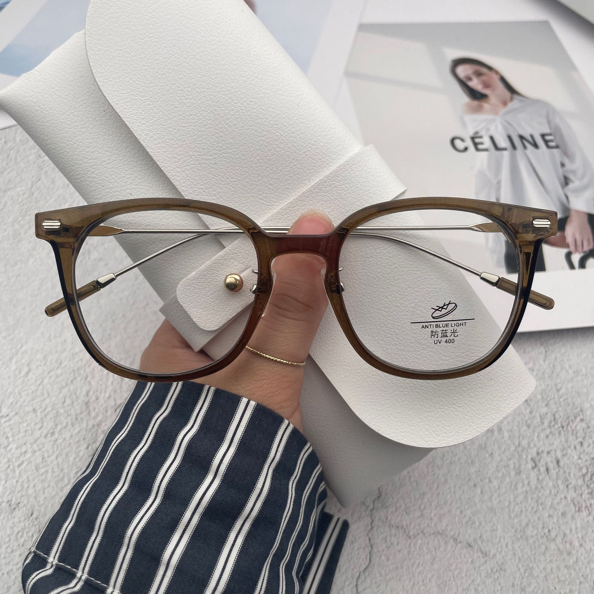 2022新款gm眼镜框ins 风百搭潮流网红近视镜架方形防蓝光平光镜