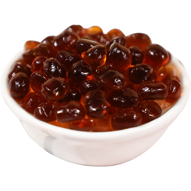 喜茶寒天晶球脆啵啵500g蜜桃黑糖免煮珍珠奶茶店商用家用饮料