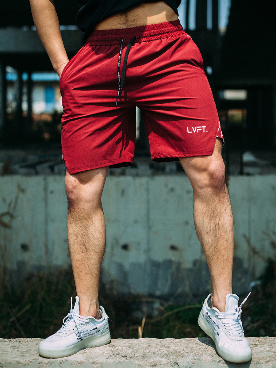 速干短裤健身运动训练跑步裤男肌肉男休闲透气时尚五分裤