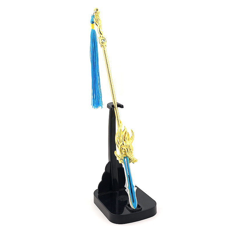 雪鹰-领主动漫周边东伯雪鹰飞雪枪黑龙枪盘龙枪武器模型金属摆件