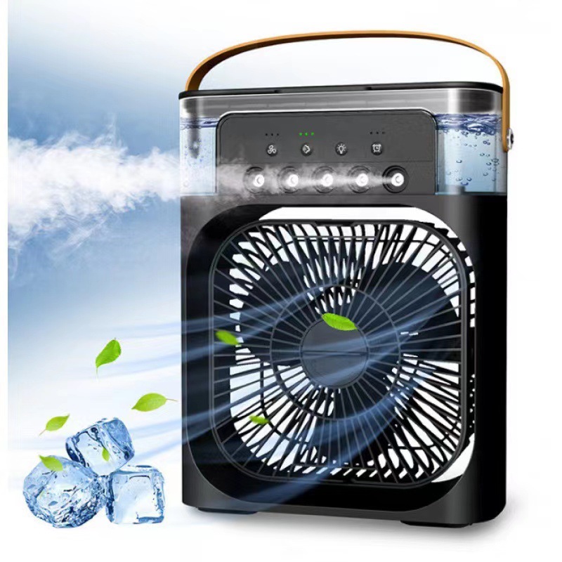 Cross-Border 5-Hole Spray Fan Portable Mute Small Air Conditioning Air Cooler Desktop Humidifying Fan Cooler Fan