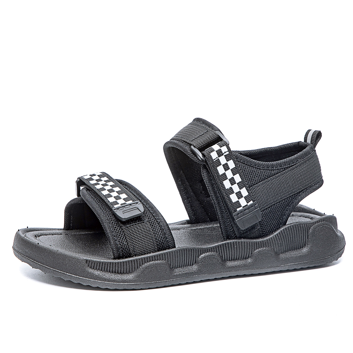 Women's Outdoor Sandals 2022 Comfortable Flats Versatile Velcro Beach Shoes Spring and Summer New Korean Style Soft Bottom