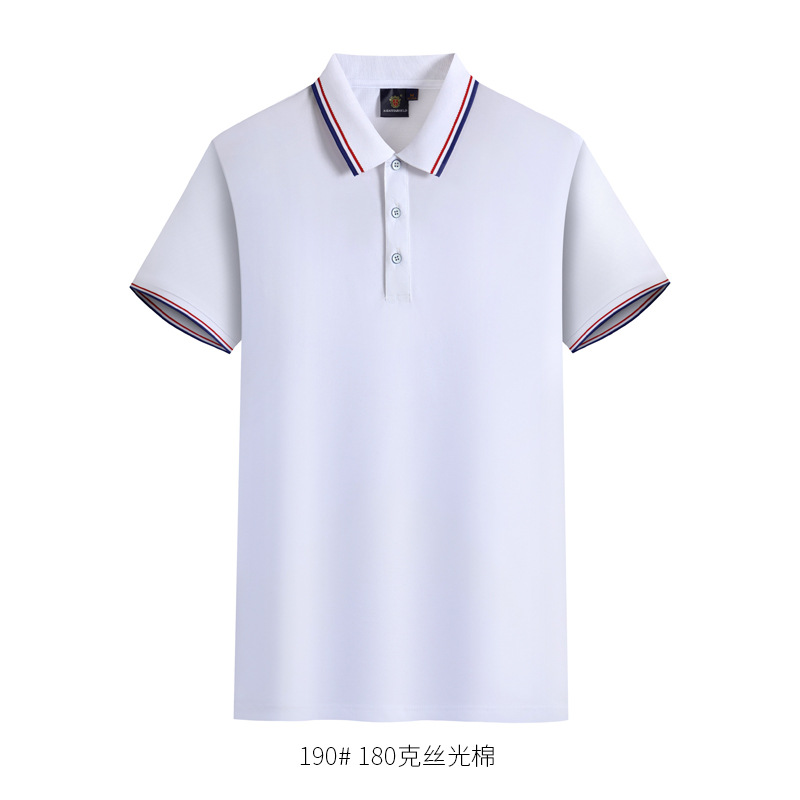 Polo Shirt Customed Working Suit Logo Lapel Short Sleeve Work Wear Cotton T-shirt High-End Advertising Shirt Printing Embroidery