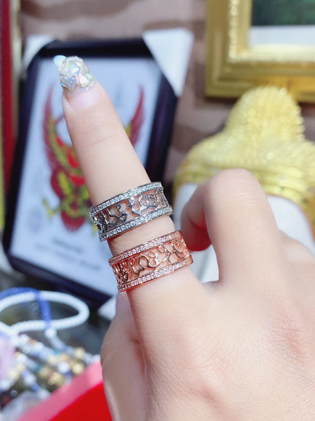 泰国清迈古巴thip增运手链手镯转运助事业开光十二星法镯星期法戒