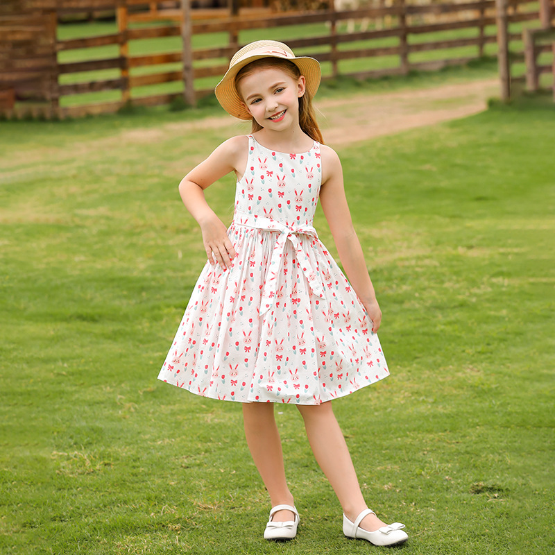 女童碎花连衣裙夏季儿童裙子女孩夏装公主裙新款小女孩洋气礼服裙