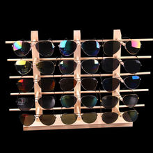 眼镜架子太阳镜家用陈列实木质道具创意落地式货架展示架收纳