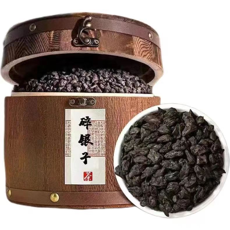 云南普洱茶化石碎银子糯香小粒罐装古树茶叶熟茶老班章散茶普洱茶
