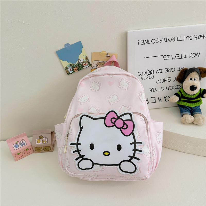 Korean Cartoon Kindergarten Backpack Fashion Anime Kids Shoulder Bag Cute Schoolbag for Children Trendy Nylon Backpack