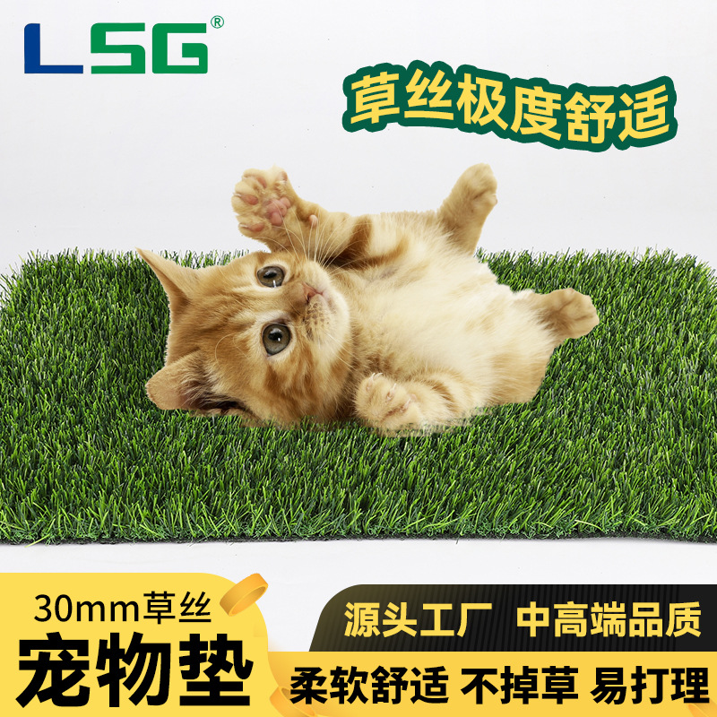 Lawn Pet Pad Lawn Crawling Mat Simulation Turf Artificial Lawn Plastic Plant Entrance Mat Lawn Cross-Border Special