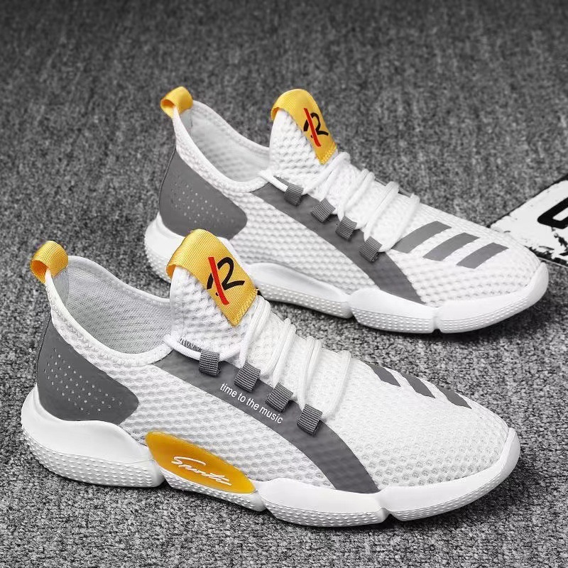 Factory Direct Sales Spring and Autumn Breathable Lightweight Student Sneakers Casual and Comfortable Men's Fashion Running Pumps