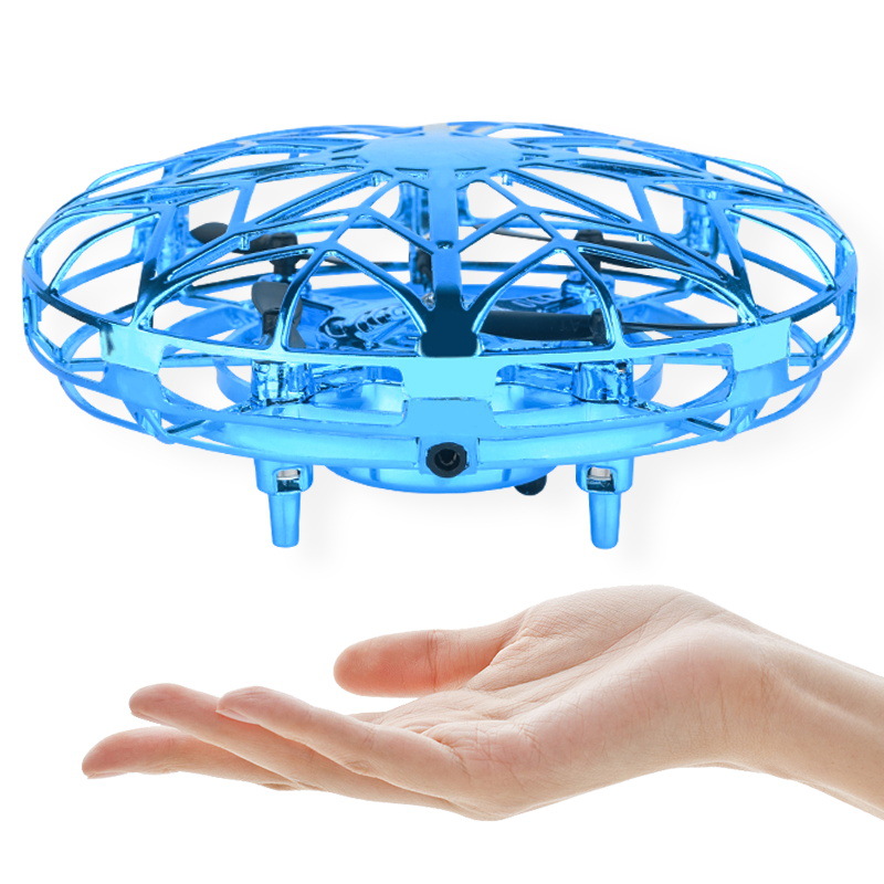 cross-border ufo induction vehicle intelligent suspension flying saucer stall wholesale boys new exotic hot selling luminous toys