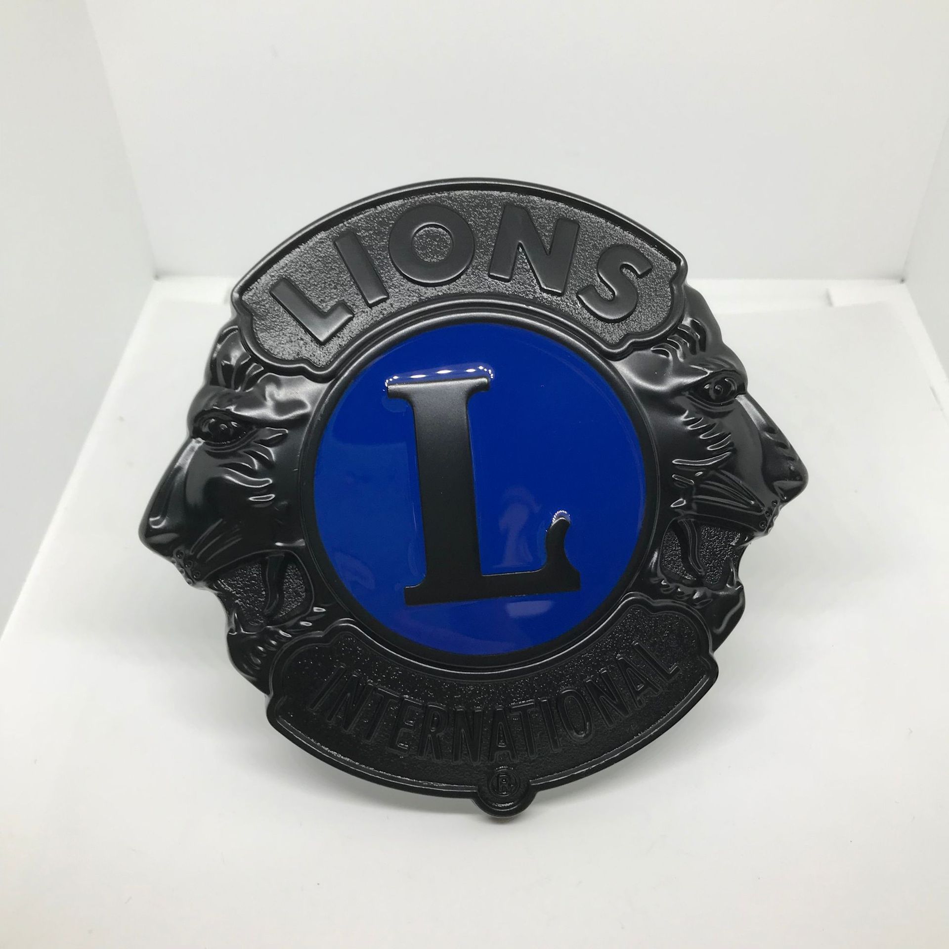 狮子会车标 lions会标徽章纪念品汽车改装车头中网标复古版车贴标