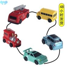 magical track toys inductive tank car model car robot跨境专