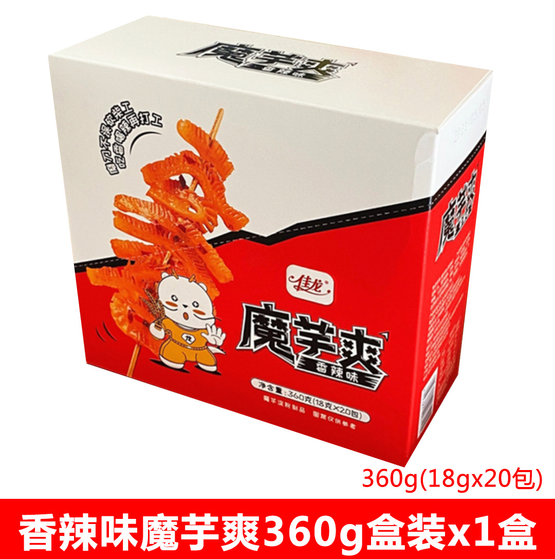 佳龙魔芋爽素毛肚辣条多口味素肉即食魔芋爽干学生办公休闲小零食