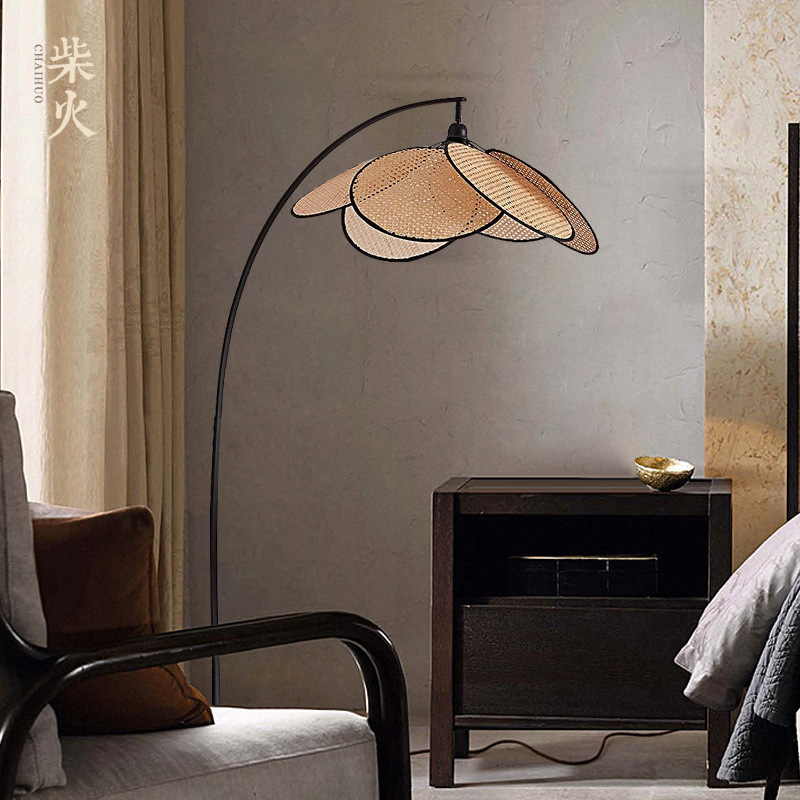 Floor Lamp Night Fish Luring Lamp Designer Minimalist Retro Living Room Dining Room Bedroom Study Hotel Villa Sofa Edge Floor Lamp